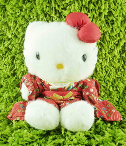 【震撼精品百貨】Hello Kitty 凱蒂貓 KITTY絨毛娃娃-日本和服裝扮-紅色 震撼日式精品百貨