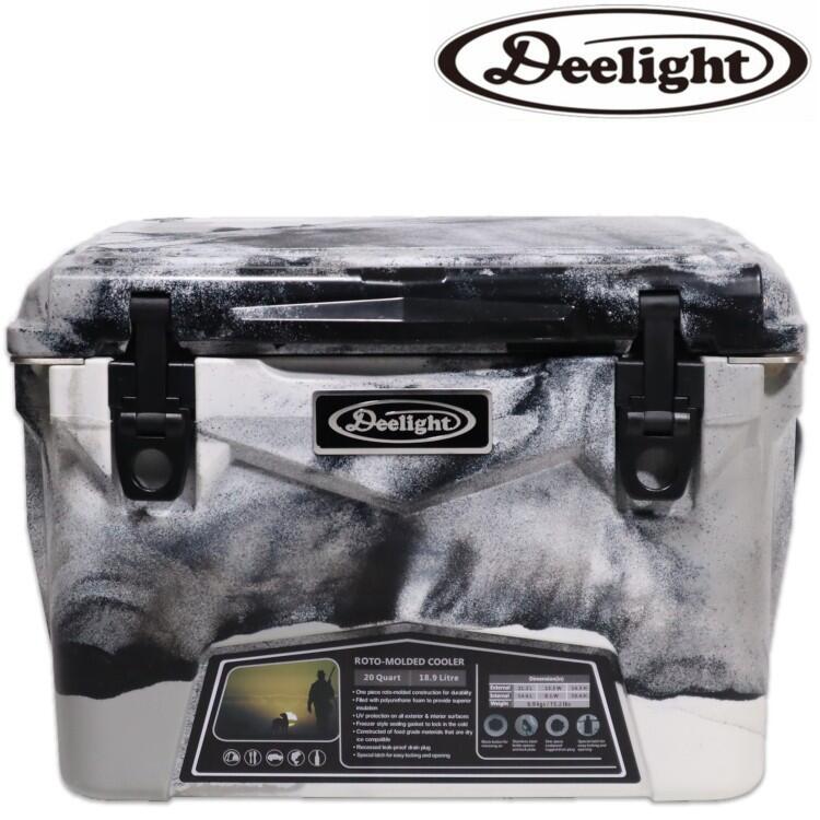 Deelight 日本 戶外風格冰桶/行動冰箱/露營冰桶 18.9L 水墨迷彩 DIC-GGC20