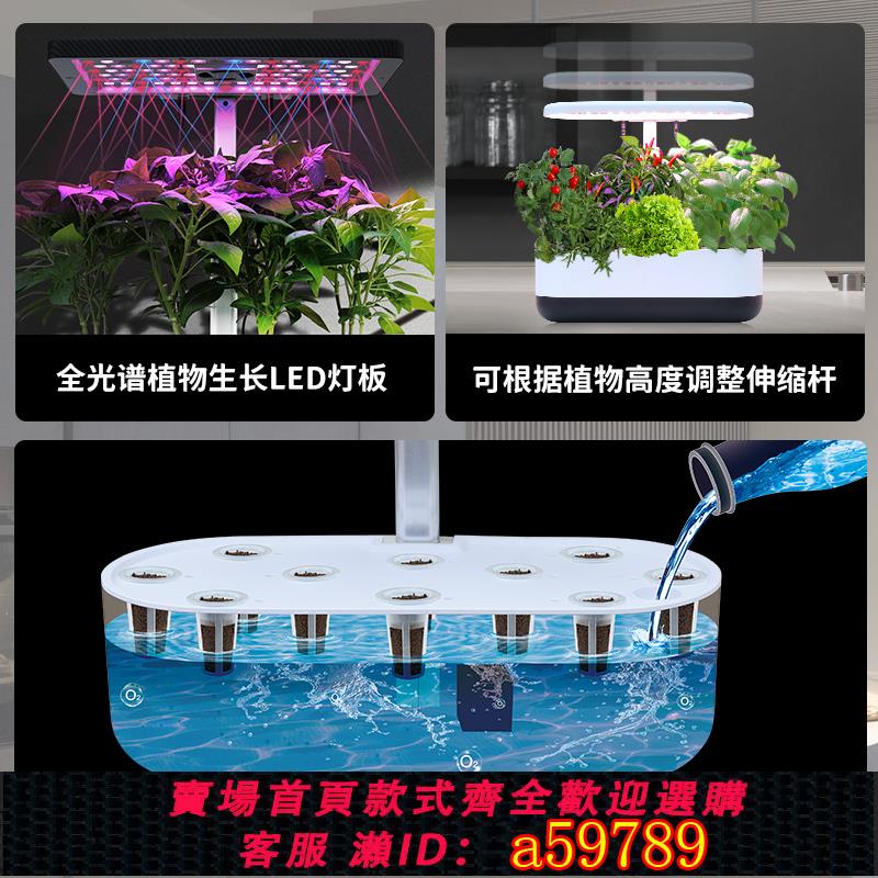 【臺灣公司 可打統編】無土栽培室內智慧種菜機水培蔬菜種植裝置家庭植物花卉水耕機育苗