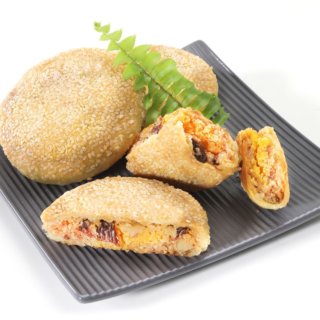 【喜之坊】古早味蛋黃芝麻餅(小100g/6入/盒)~~長輩的最愛★