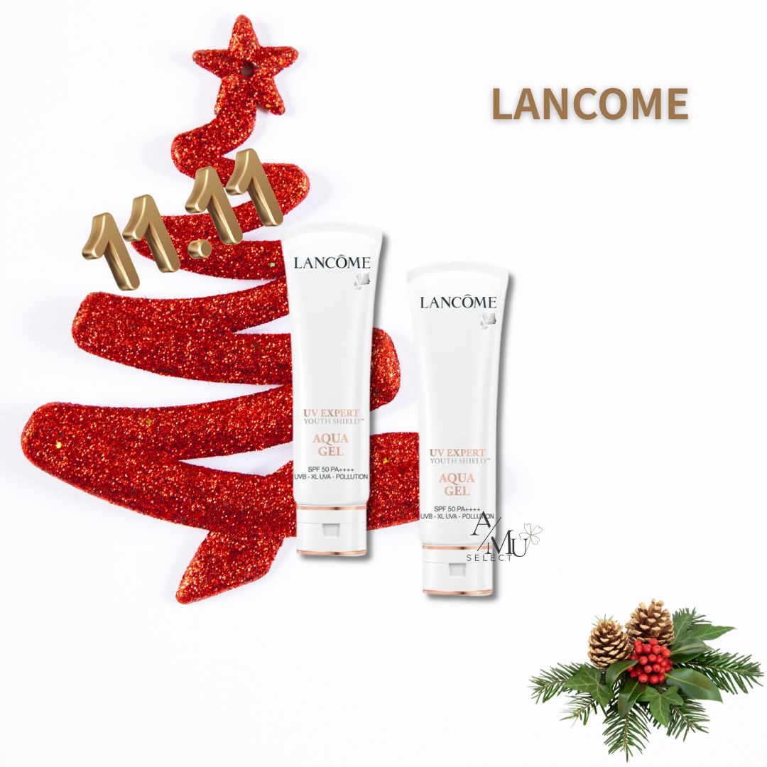 雙12限定-2入組【LANCOME】 蘭蔻 超輕盈UV水凝露 小白管防曬霜50ml有中標｜雙12嘉年華⚡專櫃 美妝 香氛 保養 禮享保養 香約聖誕