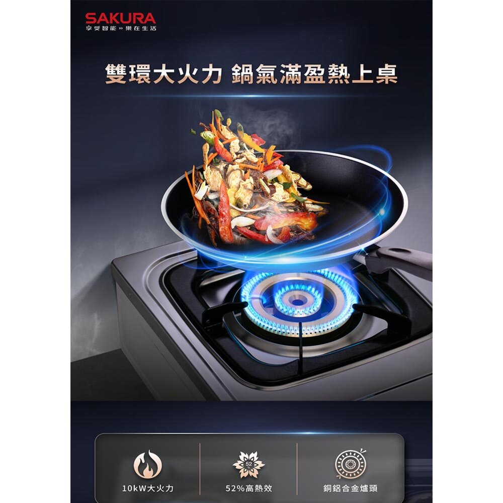 【免運費】高雄 櫻花牌 G6201S 二口節能安全爐 瓦斯爐 崁入爐  G6201 限定區域送基本安裝【APP滿額下單10%點數(單一帳號最高5000點)】2/28止 4