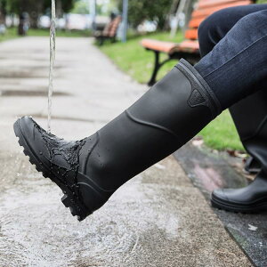 雨靴 男士雨鞋防水耐磨高筒防滑雨靴時尚成人勞保水鞋釣魚工地長筒泥鞋