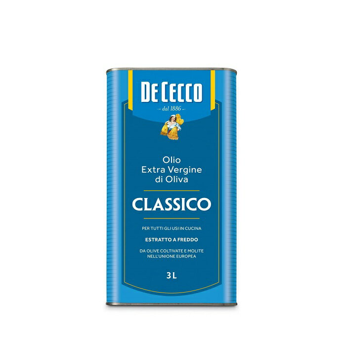 DE CECCO義大利特級冷壓初榨橄欖油 Extra Virgin Olive 3L (大包裝) /罐★全店超取滿599免運