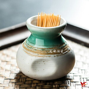 【堯峰陶瓷】日式餐具 綠如意系列 牙籤罐(單入) 牙籤 牙籤筒|裝飾 擺飾皆適用|套組餐具系列