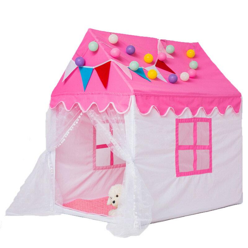 免運 可開發票 兒童室內游戲屋公主帳篷女孩小房子城堡寶寶分床創意玩具屋
