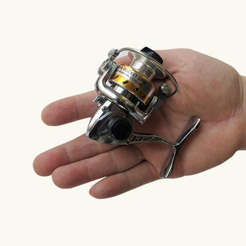 【滿500出貨】-迷你全金屬紡車輪魚線輪海竿拋桿磯釣魚輪冰釣閥釣路亞鋼筆竿漁輪
