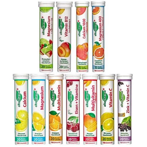 德國 Rossmann Altapharma 發泡錠 氣泡錠 20入 檸檬 芒果 櫻桃 葡萄柚 附發票【心心哈德】現貨 全館499超取免運｜全場下殺★滿額再享折扣