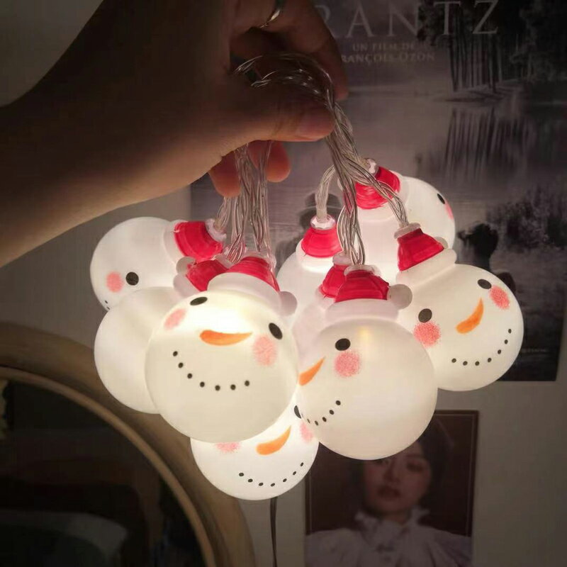 【免運直出】聖誕節led燈串 聖誕雪人造型燈 聖誕樹裝飾掛件 店鋪櫥窗商場聖誕裝飾燈