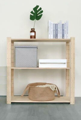 松木可續接三層架(密棚板)90x32.5x88cm