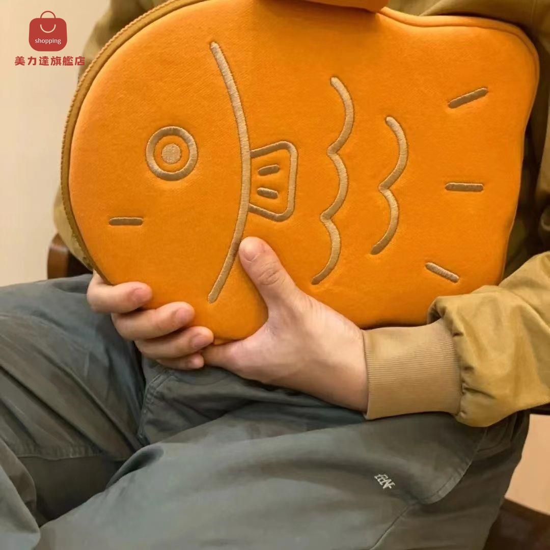 韓國醜萌可愛 鯛魚燒同款11寸ipad內膽包 13寸mac筆記本電腦手拿包[PP0502001]