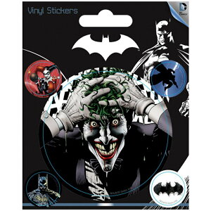 【DC】蝙蝠俠 BATMAN-瘋狂小丑 英國進口貼紙組 裝飾貼紙 筆電貼紙 手機貼紙 行李箱貼紙