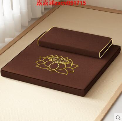 【新店鉅惠】打坐墊禪修墊蒲團拜佛墊冥想靜坐禪墊家用折疊加厚布藝椰棕跪拜墊