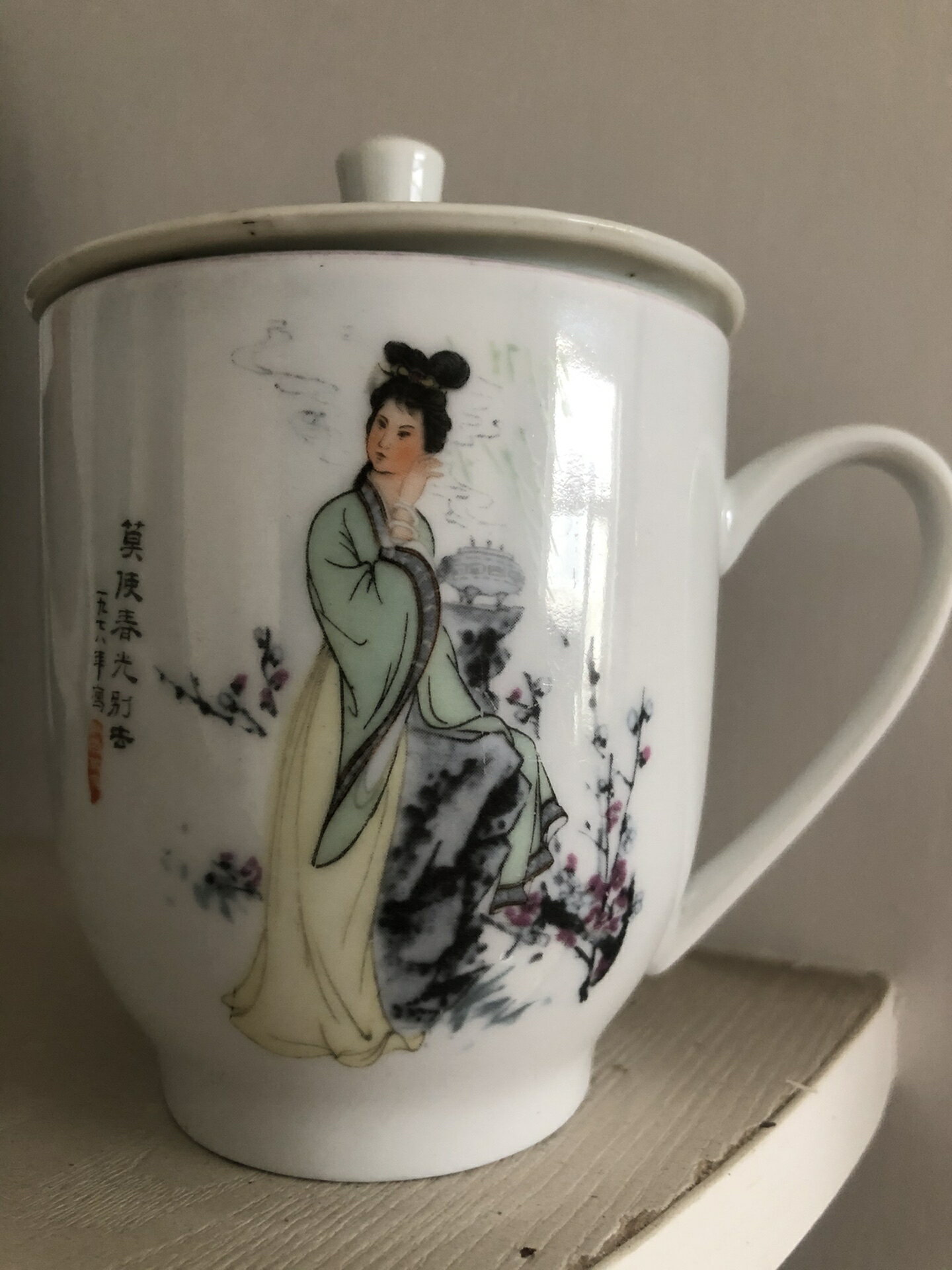 五六七老馬克杯辦公杯茶杯手繪水杯手作