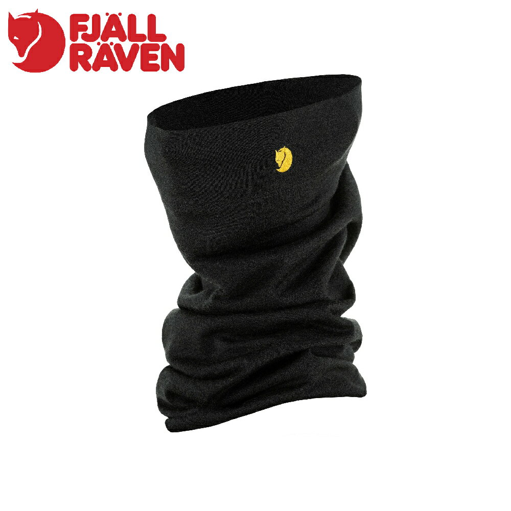 【Fjallraven 小狐狸 Bergtagen Merino圍脖《黑》】F13100226/圍巾/頭套/帽子/口罩/眼罩