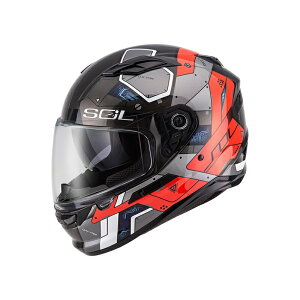 【SOL Helmets】SF-6全罩式安全帽 (機動裝甲_鐵灰/紅) ｜ SOL安全帽官方商城