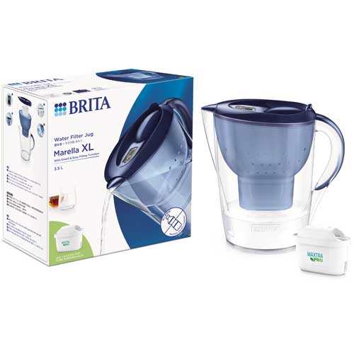 德國 BRITA Marella MXPRO 馬利拉濾水壺 3.5L 藍色 (內含 MAXTRA PRO 純淨全效型濾芯 1入)