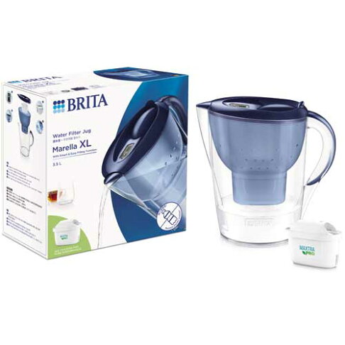 德國 BRITA Marella MXPRO 馬利拉濾水壺 3.5L 藍色 (內含 MAXTRA PRO 純淨全效型濾芯 1入) 0