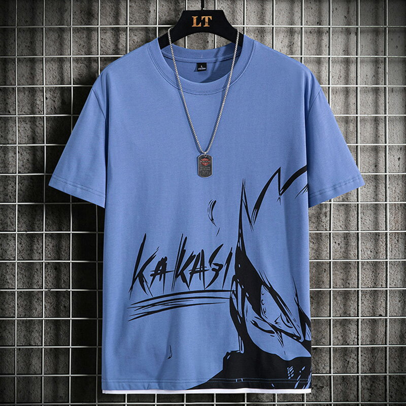 夏季火影忍者短袖t恤男初中高中學生大童韓版潮流夏裝青少年半袖 3