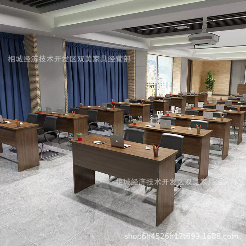 【免漆板耐用】會議桌 長桌 培訓桌 主席臺桌 學校課桌椅 辦公桌 條桌 現代簡約設計 雙人三人適用 桌板式結構 耐磨防刮 免漆環保板材