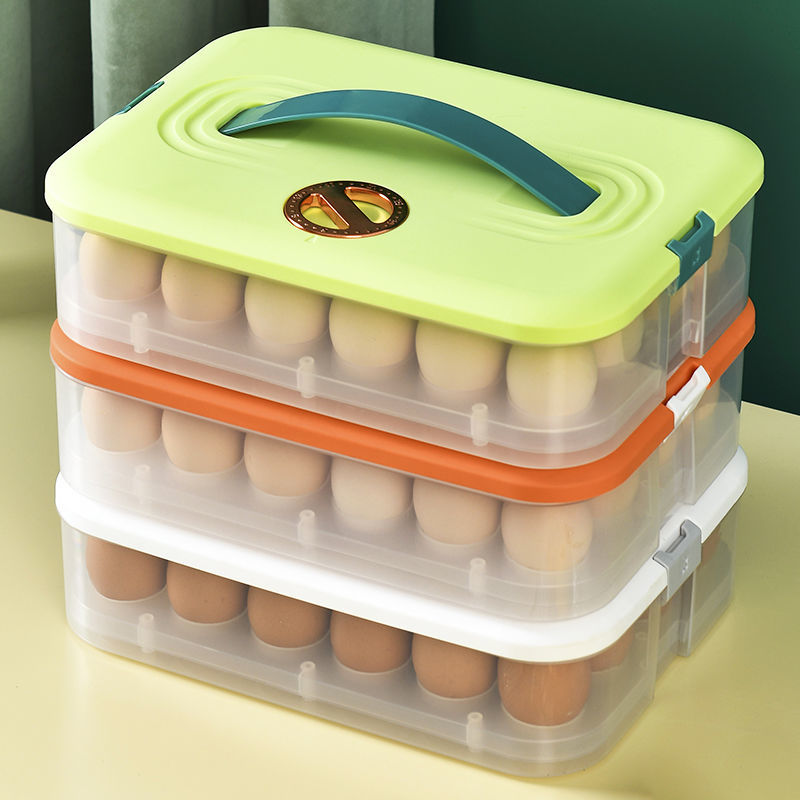 雞蛋收納盒冰箱專用手提式放裝雞蛋廚房收納保鮮盒