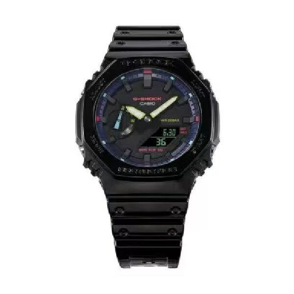 CASIO 卡西歐 探索虛擬彩虹系列 多彩光譜流行腕錶 45.4mm GA-2100RGB-1A｜樂天全館特惠中★指定刷卡回饋10%