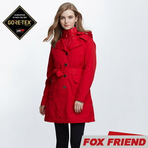 【FOX FRIEND 女 GORE-TEX 兩件式羽絨風衣/《紅》】1961/防水外套/機能外套/旅遊/大衣