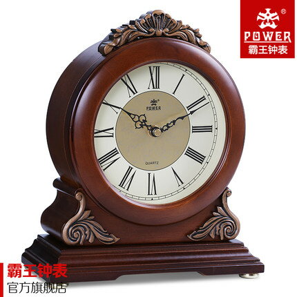 羅馬數字實木臺鐘木雕刻音樂臺鐘客廳整點報時鐘十天預購+現貨