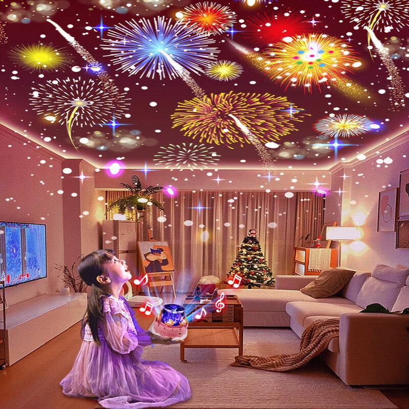 免運 開立發票 投影燈 星空投影燈投影儀兒童小夜燈送女孩生日禮物女生女童氛圍燈睡眠燈特惠/工廠現貨 特價出 M1123