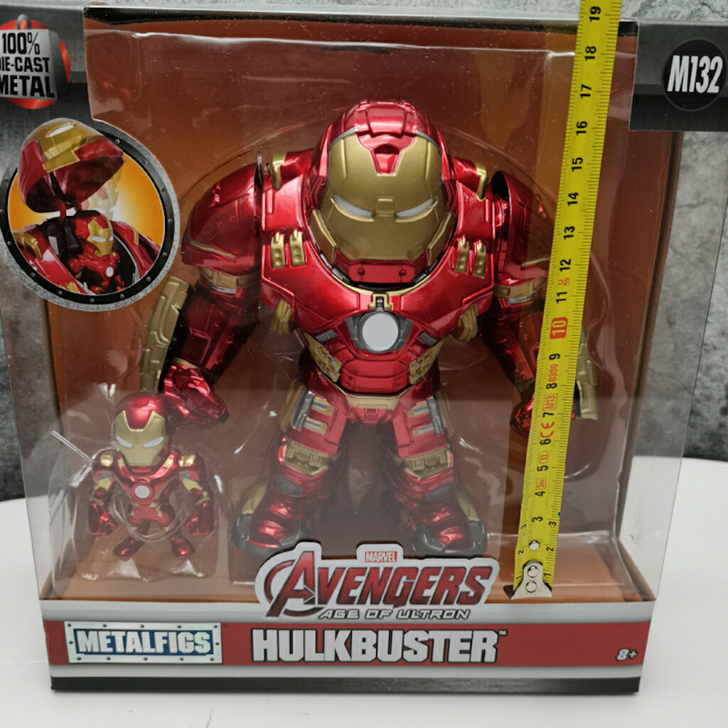ISONA 16公分Jada Metals合金鋼鐵人公仔 漫威公仔 反浩克裝甲 MK44可動模型公仔 手腳可動 2