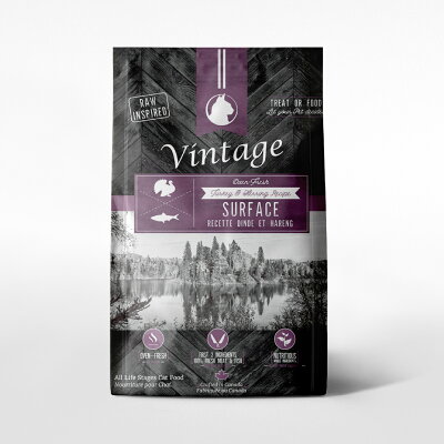 【Vintage 凡諦斯】無穀海陸全餐 全齡貓 天然烘培糧 火雞肉+鯡魚 貓飼料 貓糧 鮮肉寵物糧_10LB