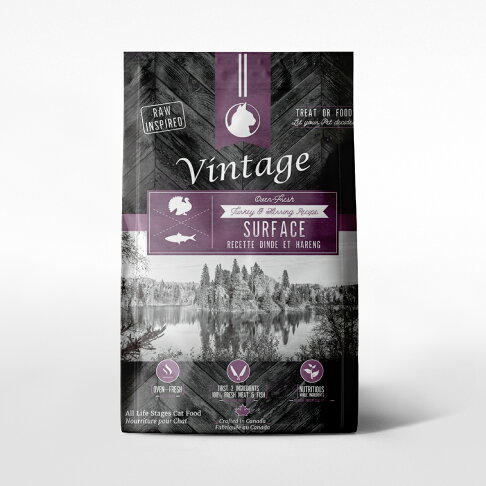 【Vintage 凡諦斯】無穀海陸全餐 全齡貓 天然烘培糧 火雞肉+鯡魚 貓飼料 貓糧 鮮肉寵物糧_300G 0