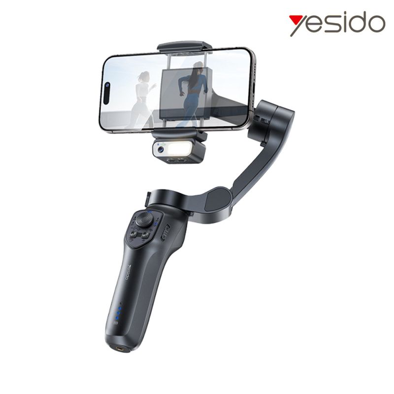 yesido SF21 三軸手機雲台(AI人臉追蹤) 直播雲台 直播支架 AI人臉追蹤 AI手勢辨識 360度自動旋轉 跟拍神器 智能跟拍 三軸