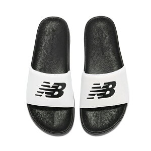 【NEW BALANCE】NB 拖鞋 基本款 休閒 黑白 D 男女鞋 -SMF200F1