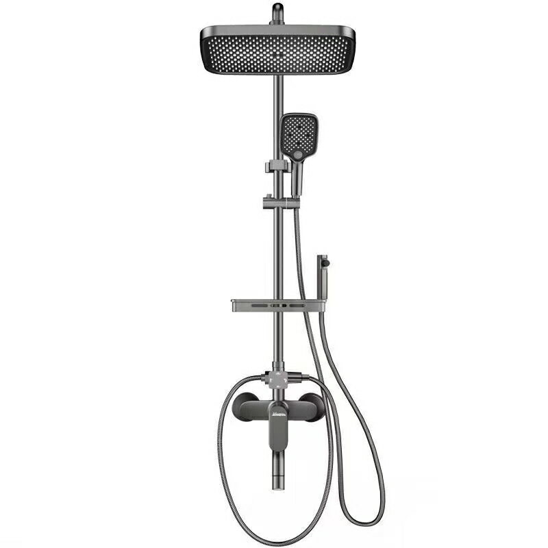 {可打統編 保固一年}淋浴花灑套裝全銅淋浴器花灑家用恒溫增壓衛浴噴頭浴室淋雨水龍頭 4