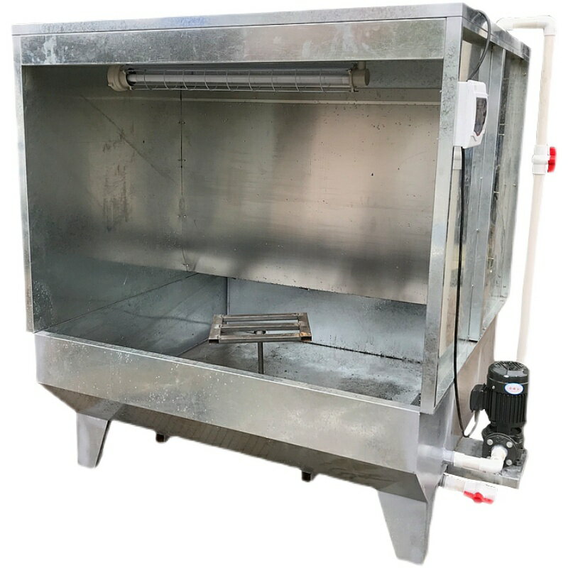 【可開發票】定制
            環保型水簾柜噴漆臺水循環噴漆箱烤漆房漆霧凈化水簾機小型除塵柜 4