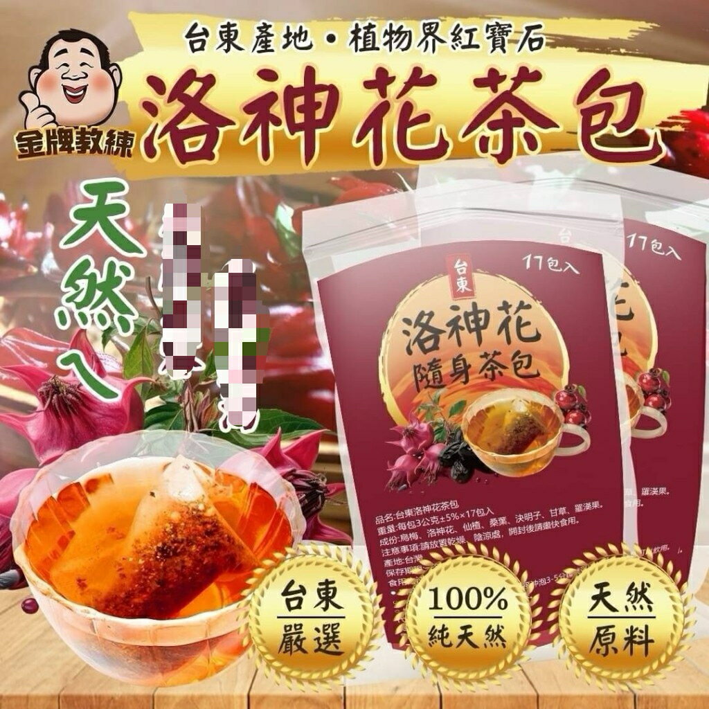 【粿女兒商行】🔥現貨 台東洛神花茶包3g*17包