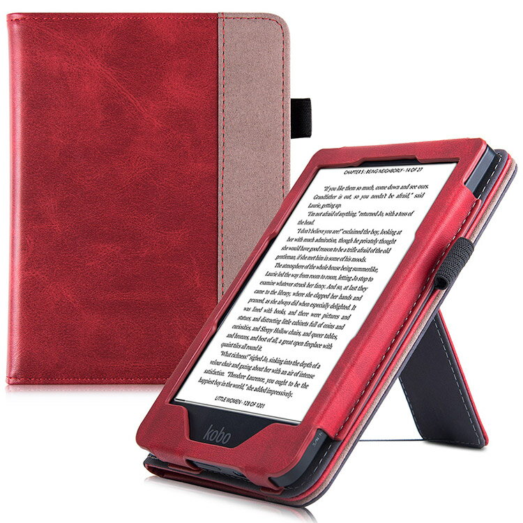 適用于Kobo Clara HD電子書保護套智能休眠喚醒帶支架和手持功能
