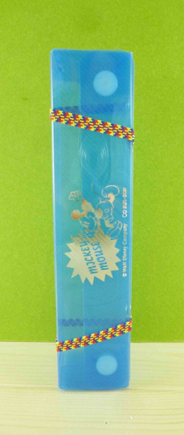 【震撼精品百貨】Micky Mouse 米奇/米妮 透明筆盒-藍米奇 震撼日式精品百貨