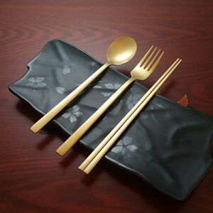 出口韓國18-10不銹鋼實心拋光亮面勺筷 韓式石鍋拌飯專用勺扁筷