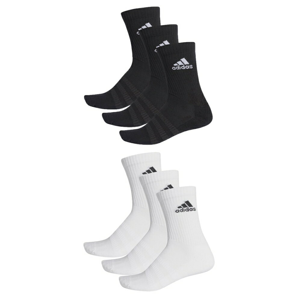 ADIDAS 男女運動中筒襪(三入 襪子 愛迪達【DZ9356 1】≡排汗專家≡
