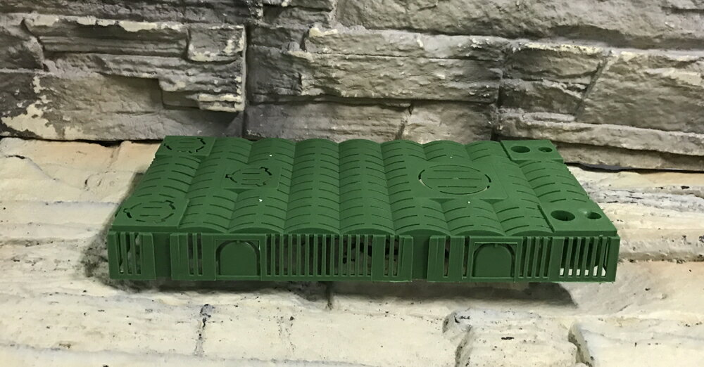 【西高地水族坊】組合式綠色底板簡易型底部過濾板27.5×14cm