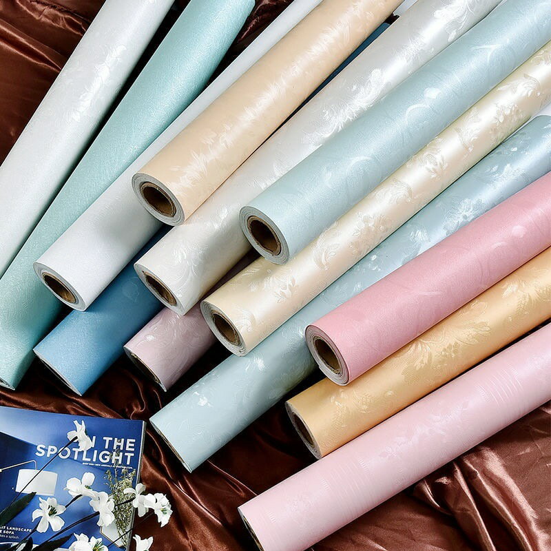 加厚防水墻紙自粘臥室家用桌布裝飾廚房防油桌面傢俱翻新貼紙【尚宜家居】