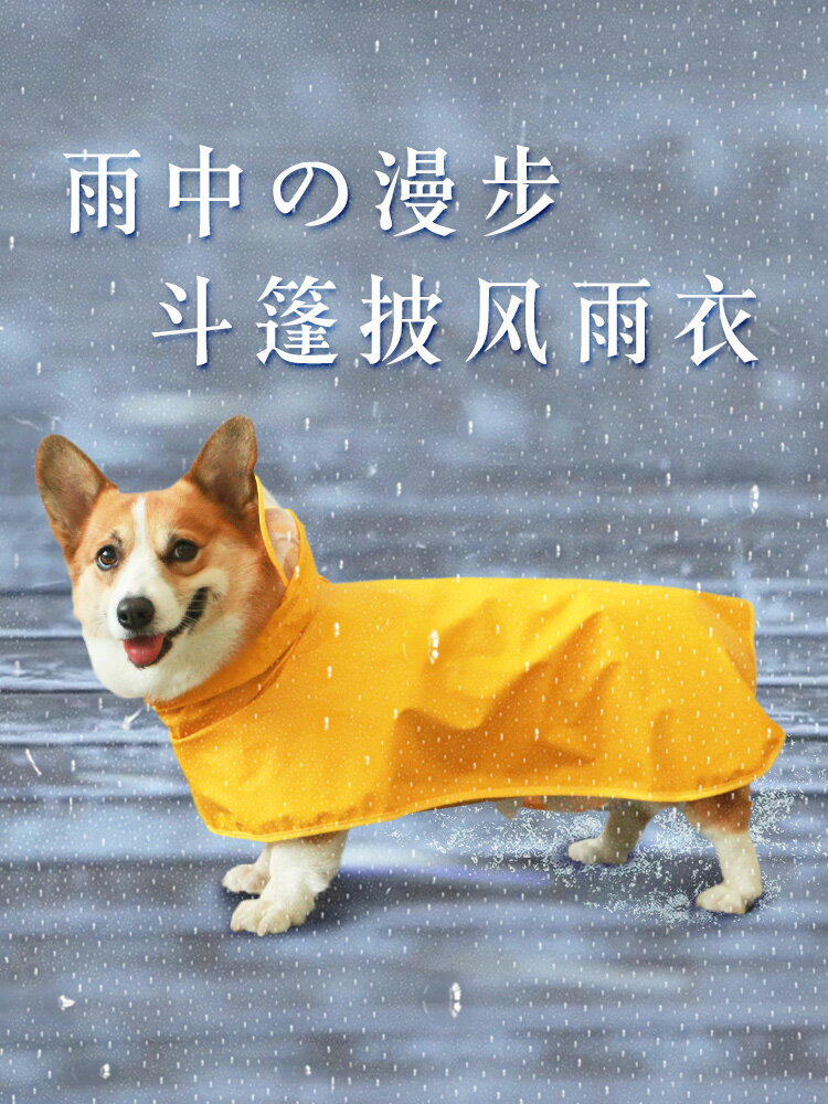 狗狗雨衣小型犬寵物用品泰迪柯基專用防水狗衣服中型四腳全包肚兜