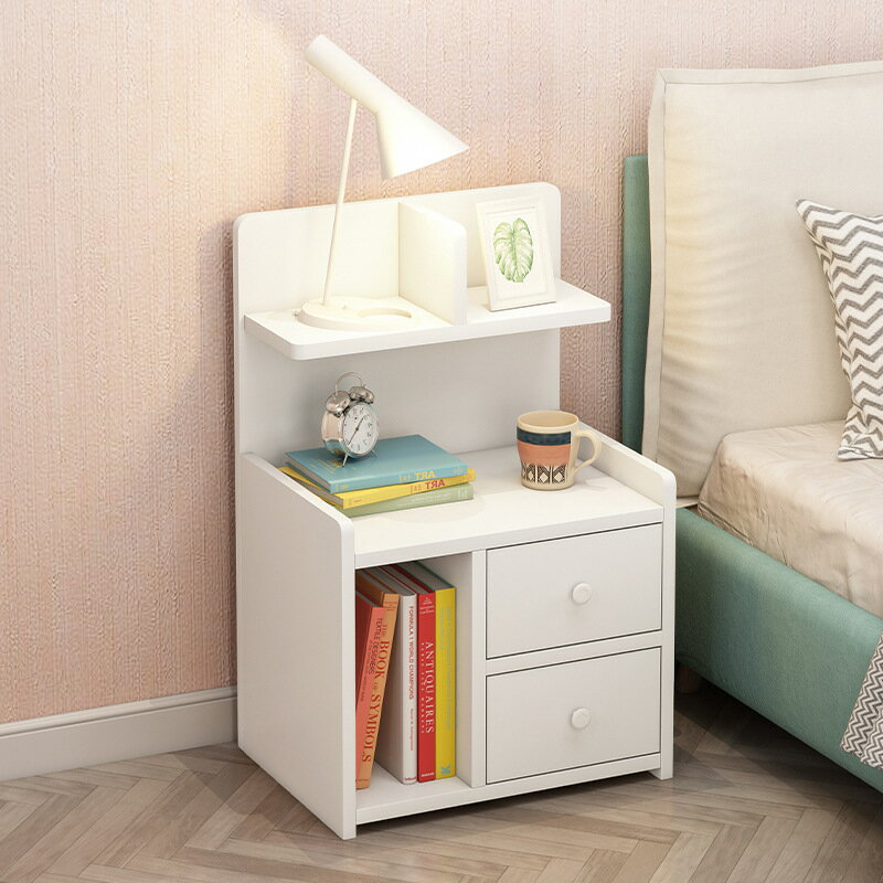 APP下單享點數9% 床頭柜臥室簡約現代迷你小型一對床邊簡易小柜子儲物收納柜置物架