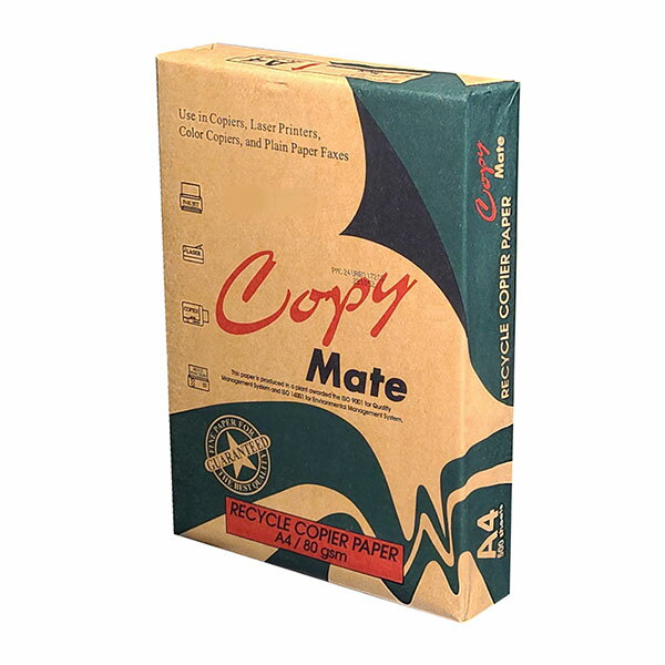 【Copy Mate】環保再生影印紙 A4 80磅 10包入 /箱｜領券最高折$220