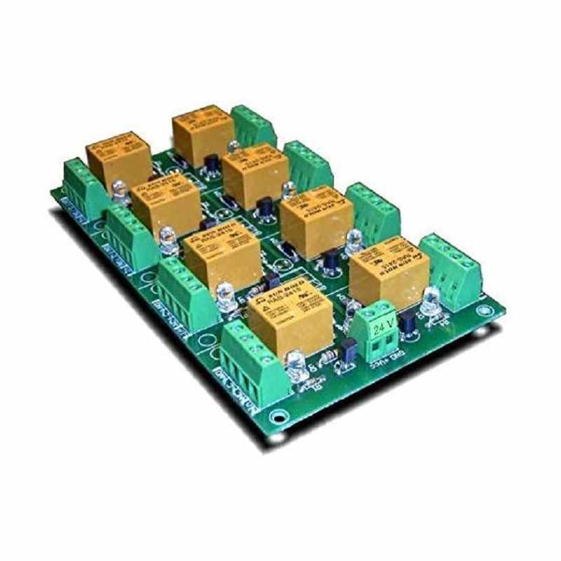 Denkovi 8通道繼電器板/卡(10A) 24V 用於Arduino Raspberry PI PIC AVR ARM [2美國直購]