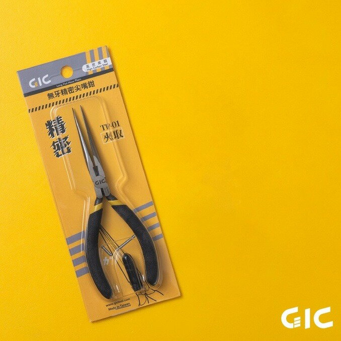 【鋼普拉】現貨 附保護套 臺灣製造 GIC 虎爪 TP-01 無牙精密尖嘴鉗 模型專用 夾子 彎折 蝕刻片 組裝工具