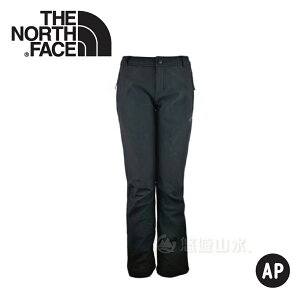 【The North Face 女 抗UV彈性防風長褲《瀝灰》】A6AY/保暖褲子/防潑水/內刷毛