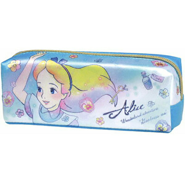 【全館95折】【愛麗絲鉛筆盒】迪士尼公主 愛麗絲 筆袋 鉛筆盒 高質感 緞面 Disney 日本正版 該該貝比日本精品